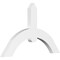 Ekena Millwork Archdale Architectural Grade PVC Gable Bracket, 36"W x 22 1/2"H x 2"D x 4"F, 15/12 Pitch GBP036X23X0204ARC00 - alternate 1